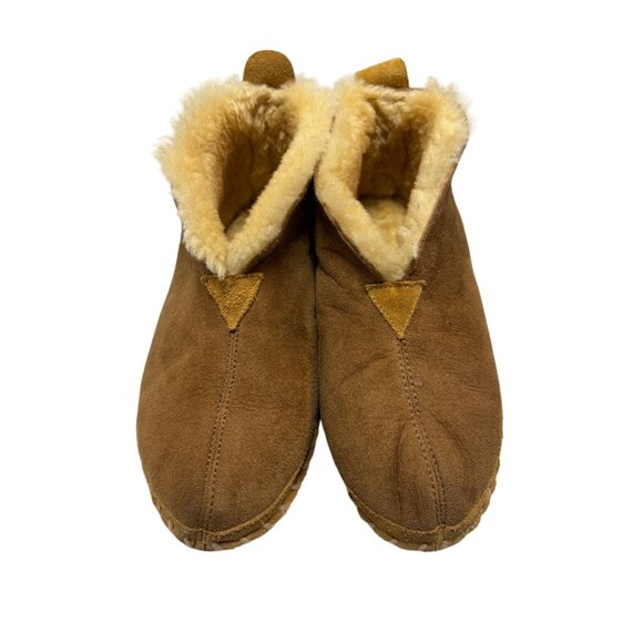 L.L. Bean Wicked Good Slippers Shearling Lined Brown-sz 9 - Picture 1 of 8